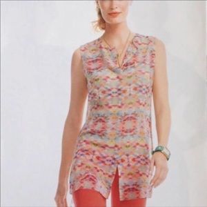 cAbi Aztec Avery Sheer Top SZ XL